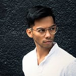 modern male fashion with glasses