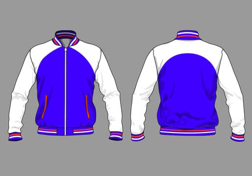 retro vintage windbreaker hoodie jacket template