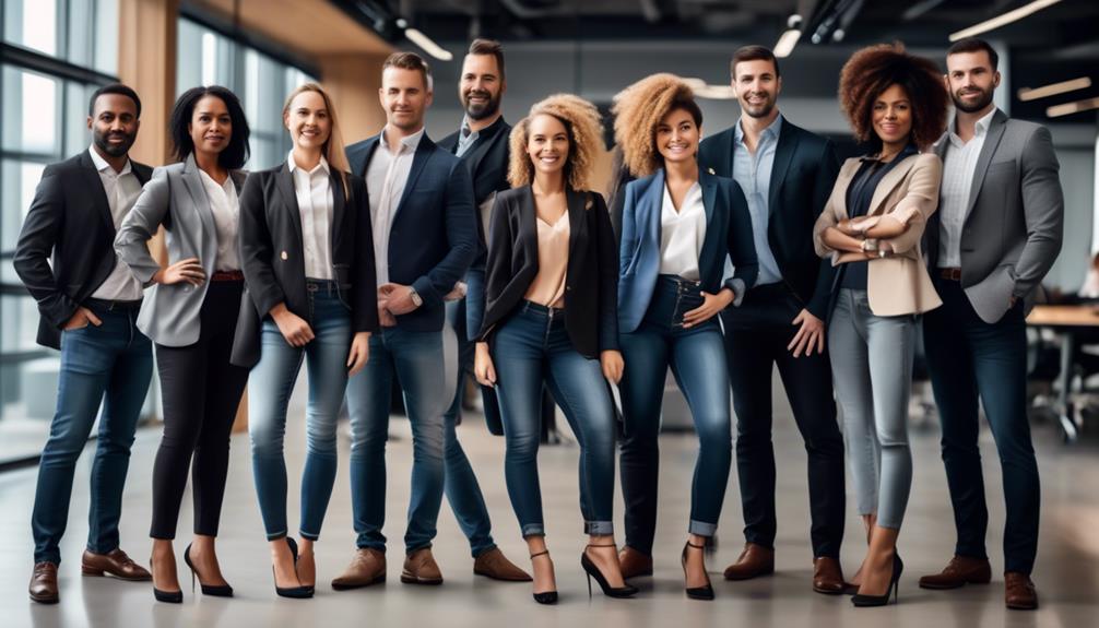 jeans in professional settings